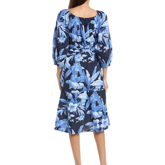 Tommy Bahama Blue Ruffled Tiered Sundress - Picture 9 of 14